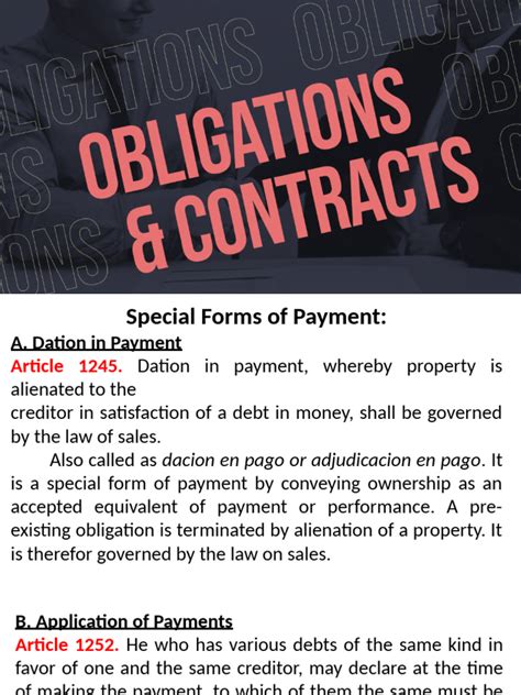 Lesson 5 Obligations and Contracts .
